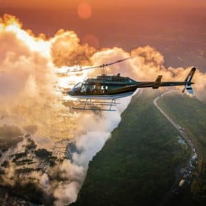 short helicopter flight (13 min)