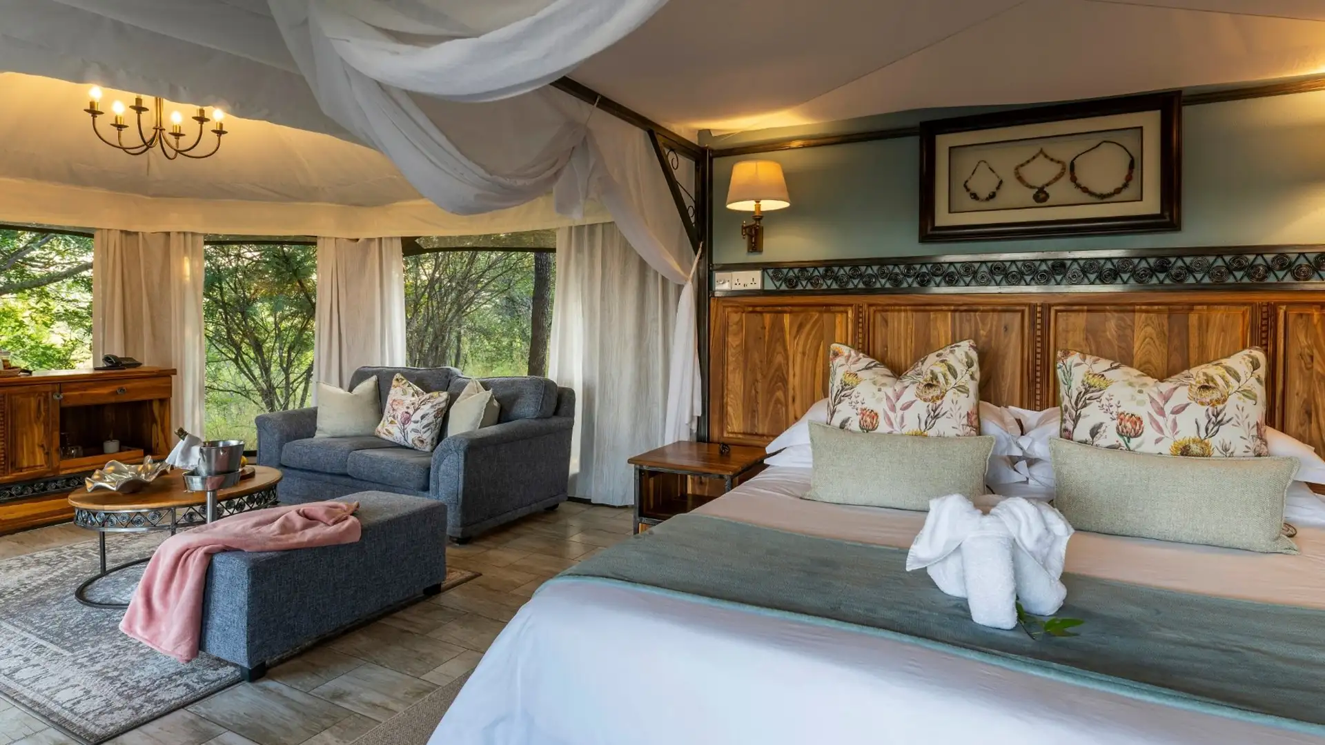 The Elephant Camp — accommodation and surroundings